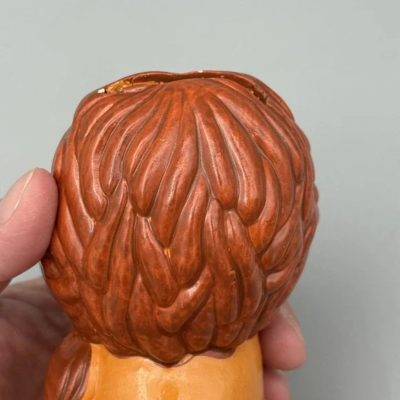 Vintage Coin Bank, Lion In A Cage "Please Feed Me" Ceramic Bank, 5" 80's  Taiwan - Picture 16 of 16